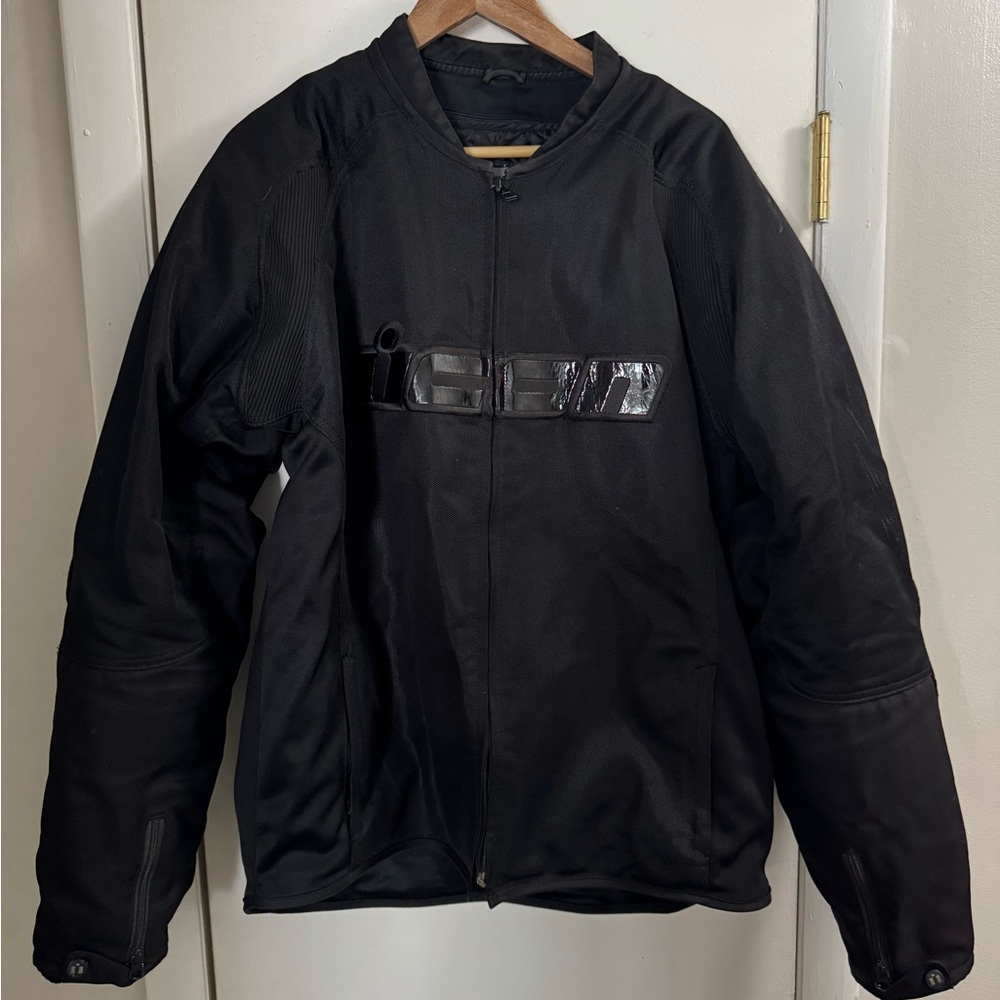 ICON Black Performance Jacket with Glossy Branding